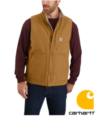 Carhartt WASHED DUCK Sherpa lined Mock neck vest