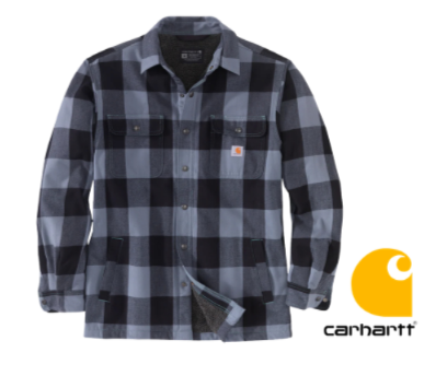 Carhartt RELAXED FIT SHERPA LINED Plaid Shirtjac **NOW $165.00**