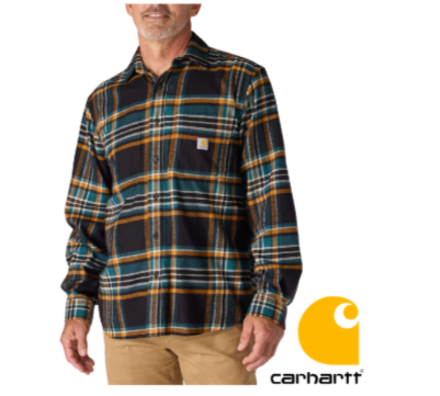 Carhartt RUGGED FLEX Relaxed Fit Midweight Long sleeve Plaid shirt