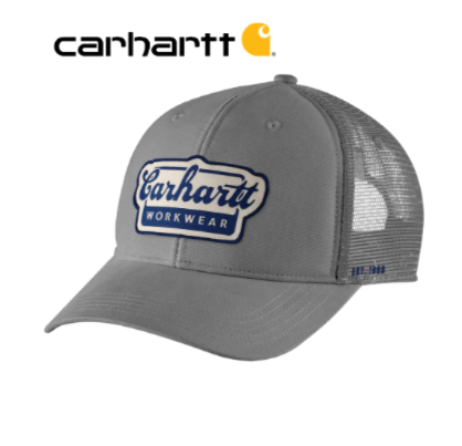 Carhartt Rugged Flex Twill Mesh Back Script Patch Cap
