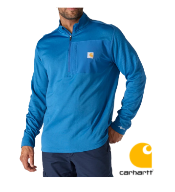 Carhartt FORCE™ Relaxed fit Mock Neck Half Zip T-Shirt