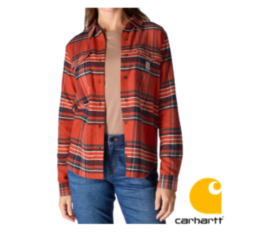 Carhartt WOMENS TENCEL™Fibre series Relaxed fit Long-sleeve flannel shirt