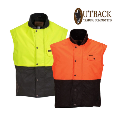 Outback Oilskin Hi-Viz Vest