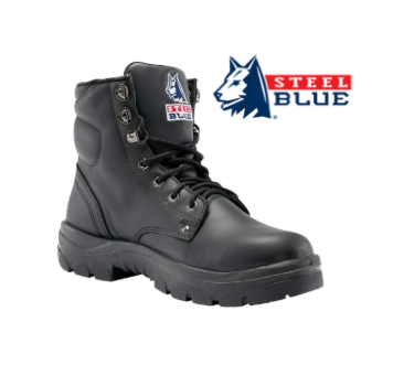 Steel Blue  Argyle Lace up Work Boot (no Bump Cap)