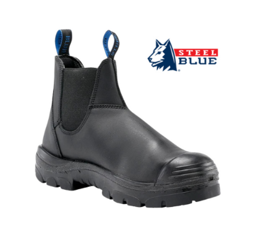 Steel Blue Hobart Slip on Work Boot (TPU Bump Cap)