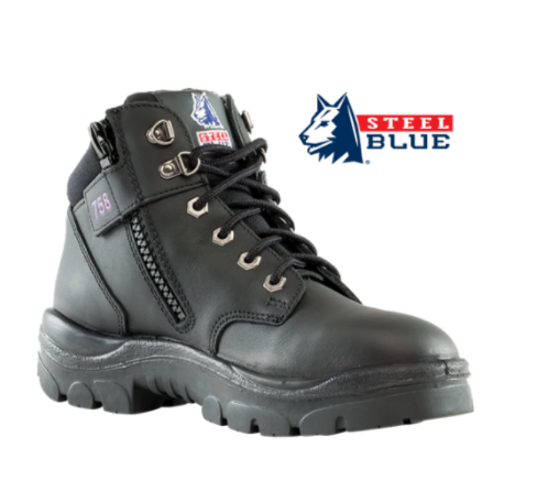 Steel Blue Ladies Work Boot - Parkes Zip