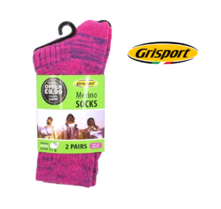 Grisport Merino Socks 2/Pack