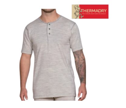 D23 - Heavyweight 100% Merino Button Top