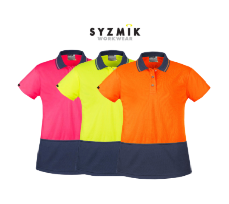Womens Hi Vis Basic Short Sleeve Polo