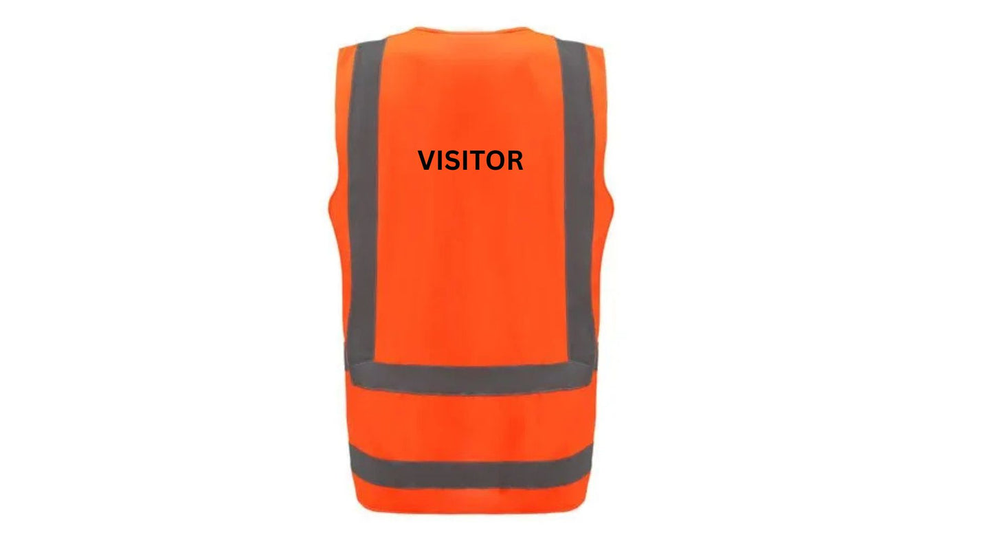 "VISITOR" or custom Hi-Viz Vest