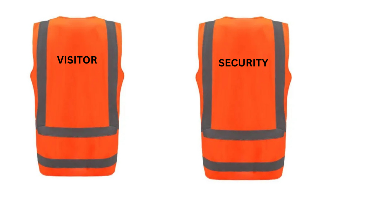 "VISITOR" or custom Hi-Viz Vest
