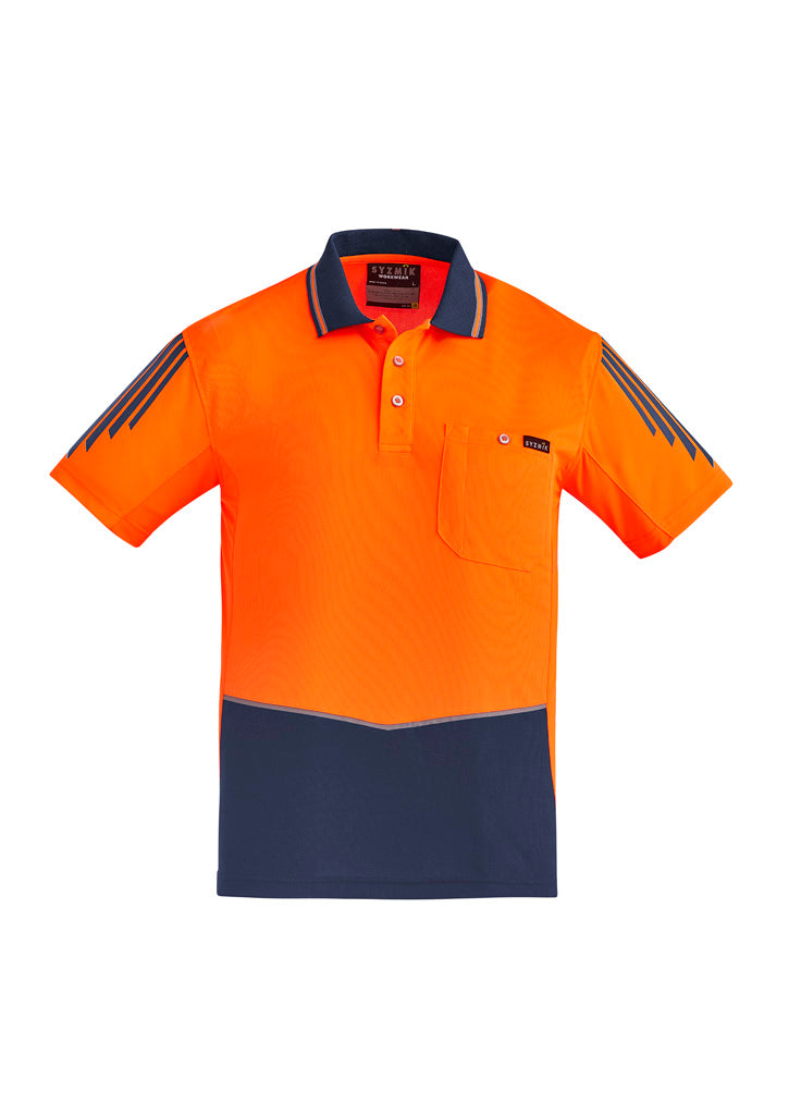 ZH315 - Mens Hi Vis Flux Short Sleeve Polo