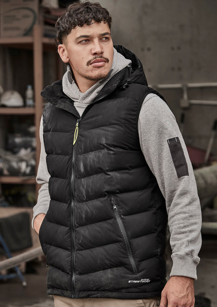 CLEARANCE - Unisex Streetworx Hooded Puffer Vest