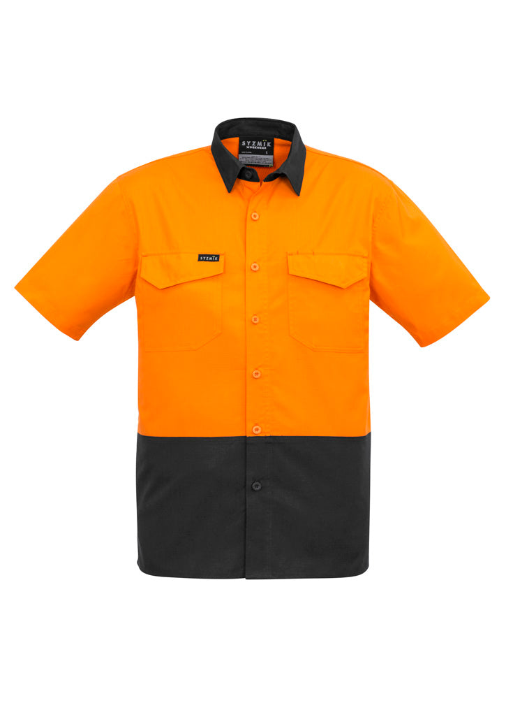 Hi Vis Spliced Short Sleeve Shirt ZW815