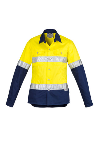 Womens Spliced Industrial Shirt L/S