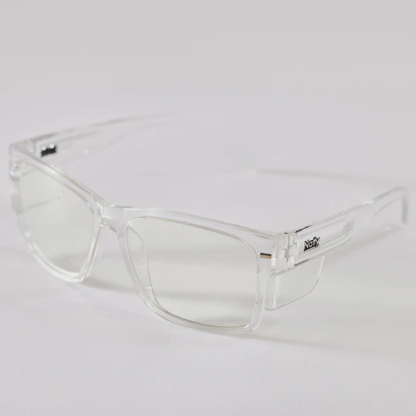 Natty BIG Kenneth Clear Frame/Clear Lens Safety Glasses