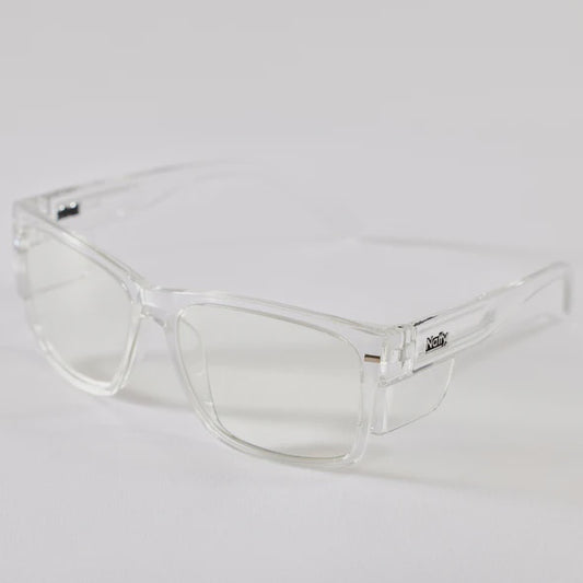 Natty BIG Kenneth Clear Frame/Clear Lens Safety Glasses