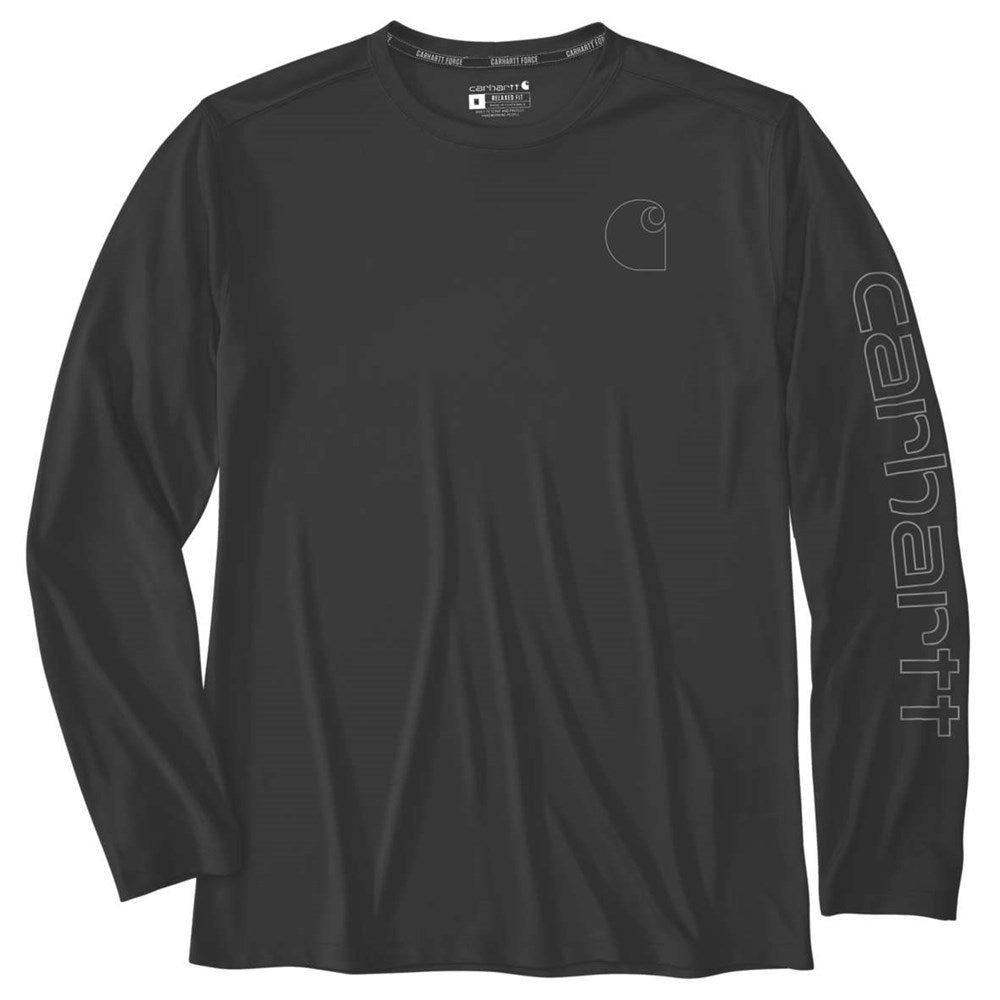 *NEW* Carhartt MENS Force Sun Defender™ Lightweight Long-Sleeve Logo Graphic T-Shirt