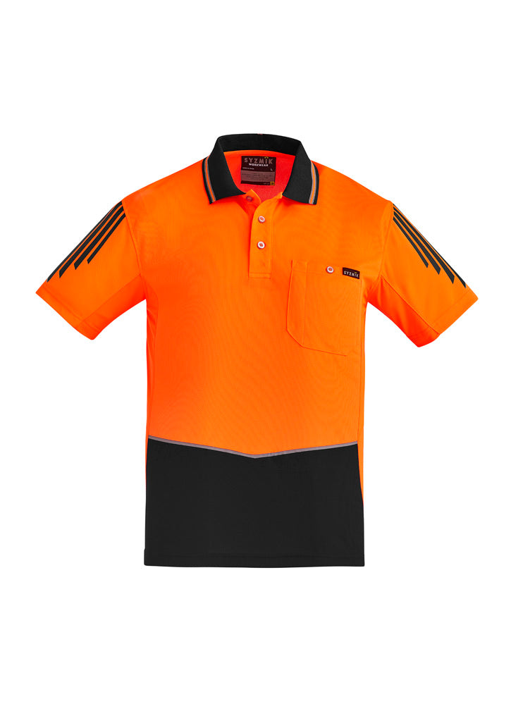 ZH315 - Mens Hi Vis Flux Short Sleeve Polo