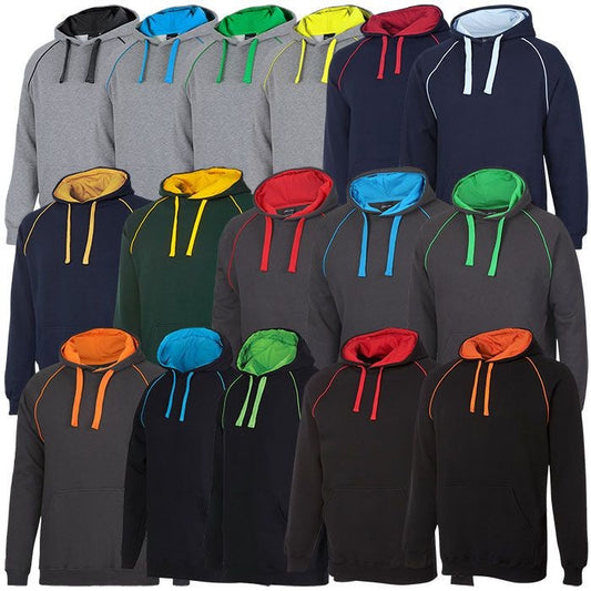JB's CONTRAST FLEECY HOODIE
