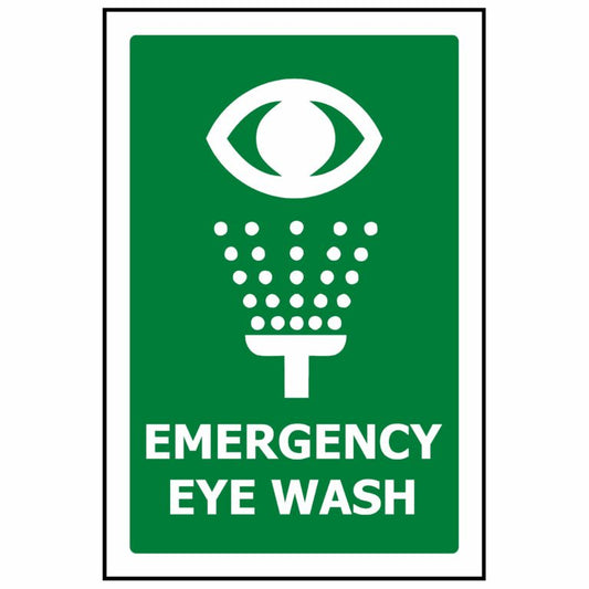 Emergency Eye Wash Sign