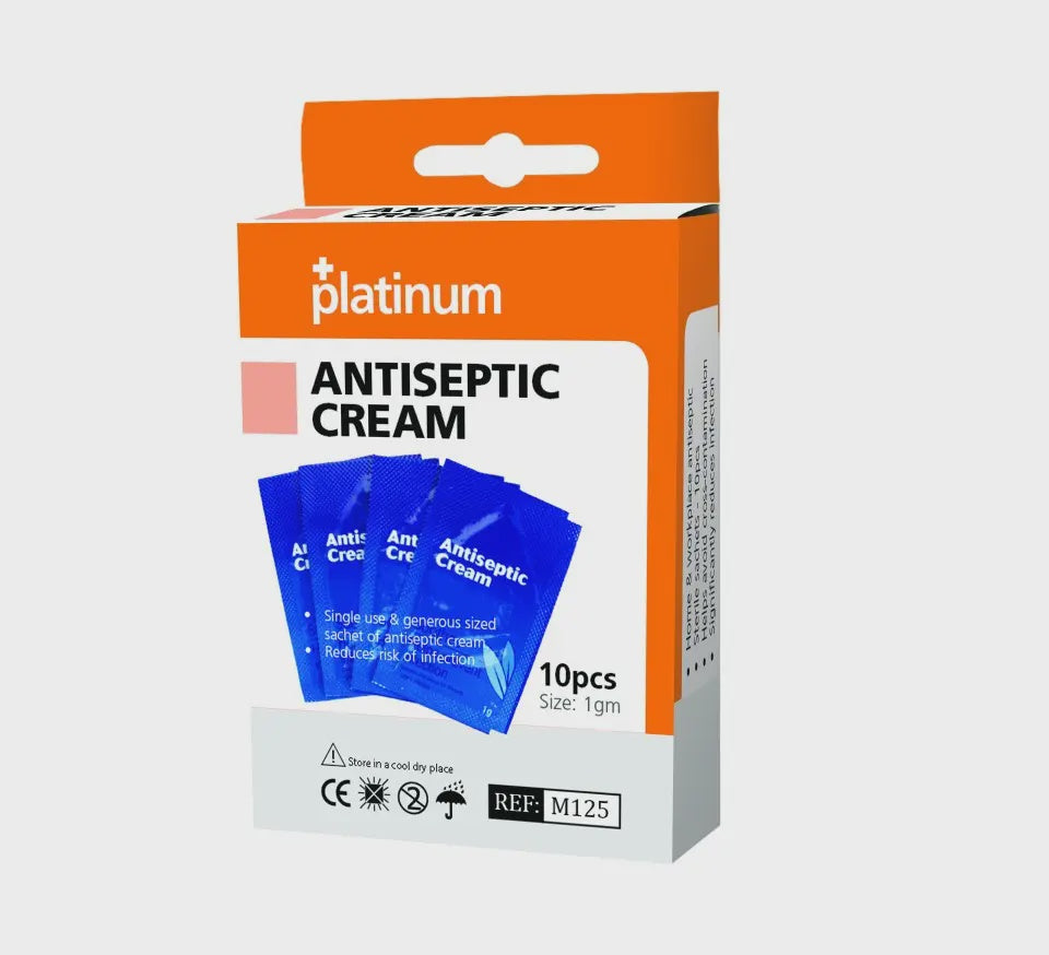 Platinum Antiseptic Cream 1g Sachet Pack 10