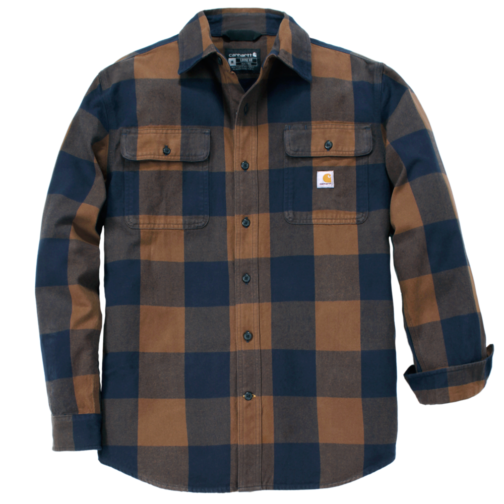 **NEW** Carhartt Staple LOOSE FIT HEAVYWEIGHT Flannel Plaid Shirt
