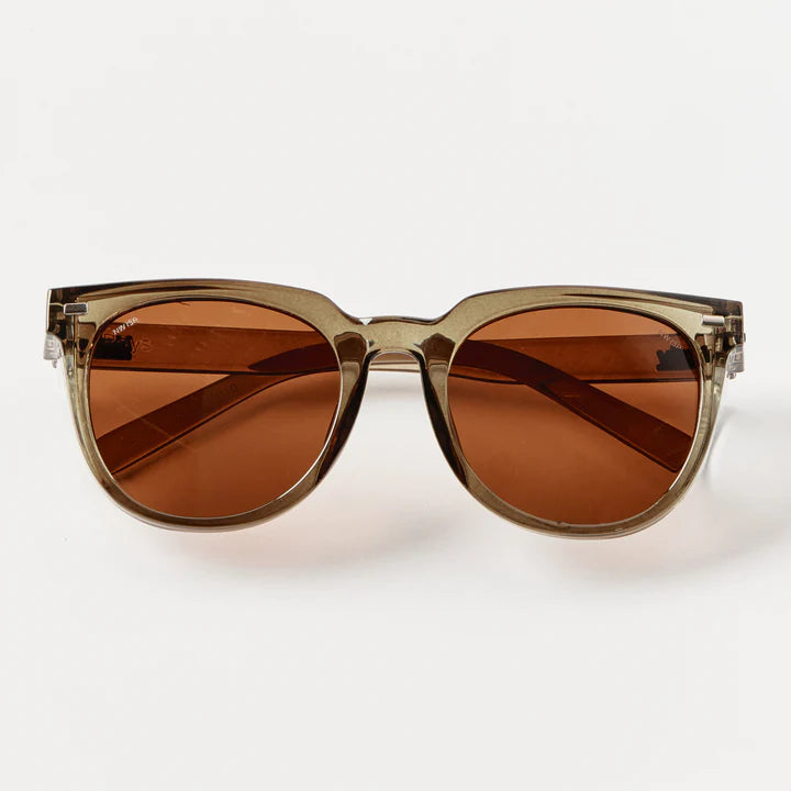 Natty Roys Olive Frame / Brown Lens Polarised Safety Glasses