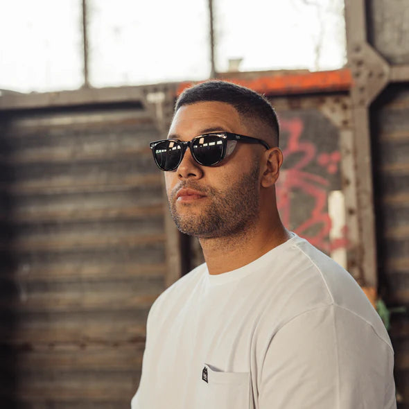 Natty Roys Black Polarised Safety Glasses