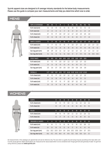 Sizing – Footwear & Apparel New Zealand