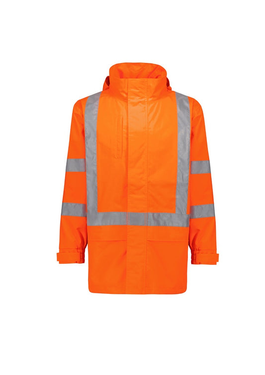 ZJ657 Mens TTMC-W23 Hi Vis X Back Ultralite Waterproof Jacket