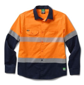 FXD LSH-4T -TAPED HI-VIS VENTED STRETCH LONG SLEEVE WORK SHIRT