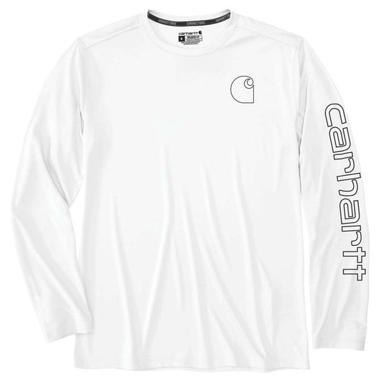 Carhartt MENS Force Sun Defender™ Lightweight Long-Sleeve Logo Graphic T-Shirt