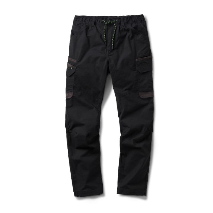*NEW* Elastic Waist Stretch Ripstop Pant Black - WP-12