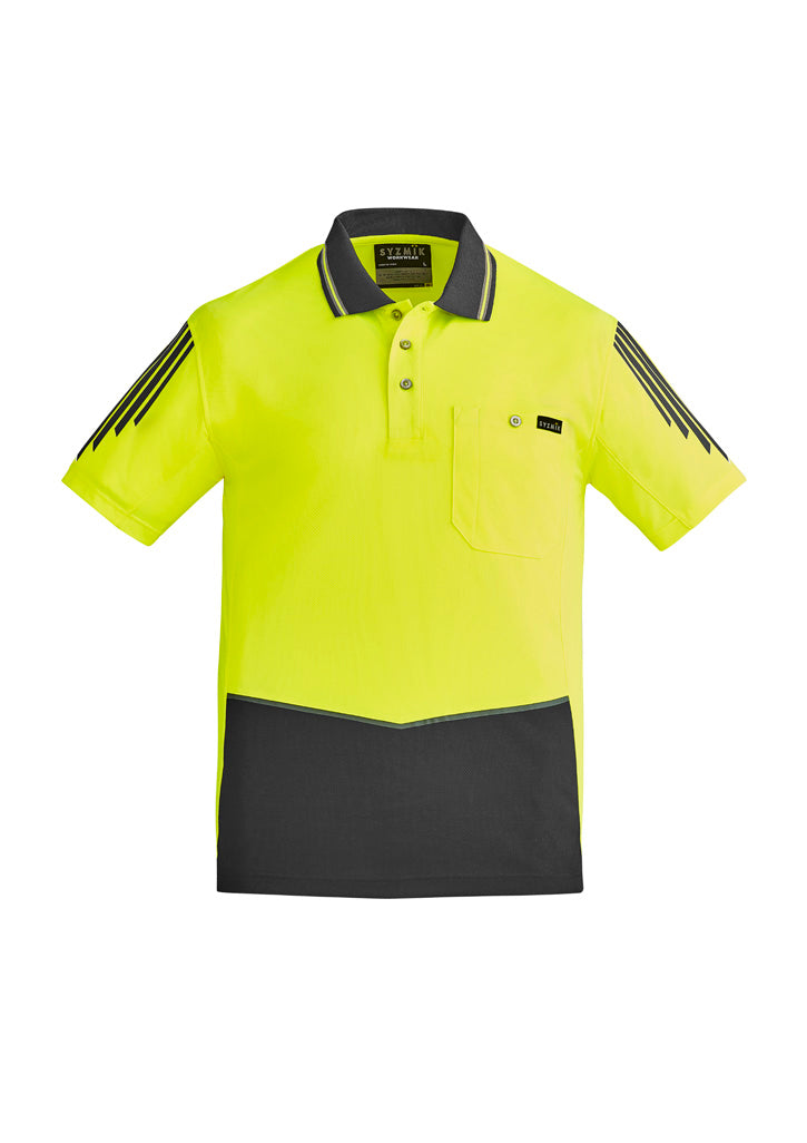 ZH315 - Mens Hi Vis Flux Short Sleeve Polo