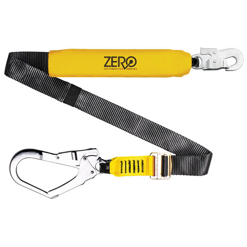 WEBBING ADJUSTABLE LANYARD WITH SNAP & SCAFFHOOK