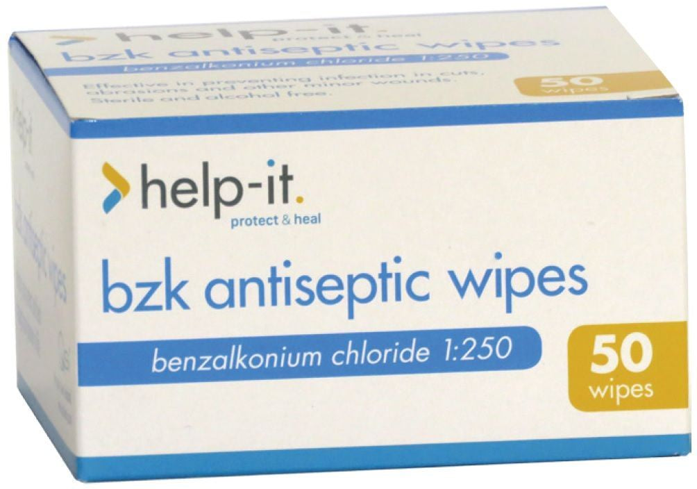 Help-it Antiseptic Wipes 50's