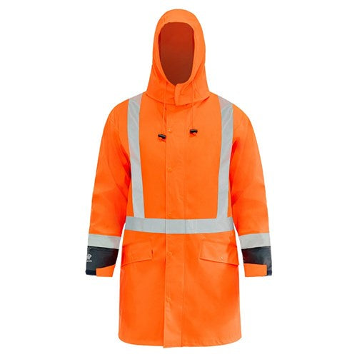 PU Stamina Rainwear Jacket H20 TTMC Orange/Navy