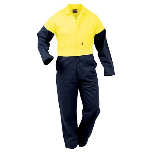 Overalls (100% Cotton) - Yellow/Navy - DOPCO”