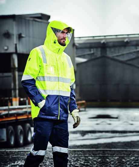 ZJ532 - Mens Hi Vis 4 in 1 Waterproof Jacket