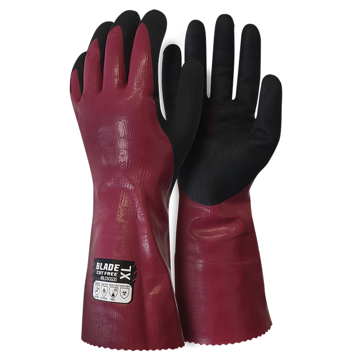 Armour BLADE Cut 5 CHEMICAL Gauntlet Glove