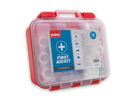 Esko First Aid Kit, 1-25 Person, 116pc (Wall mountable)