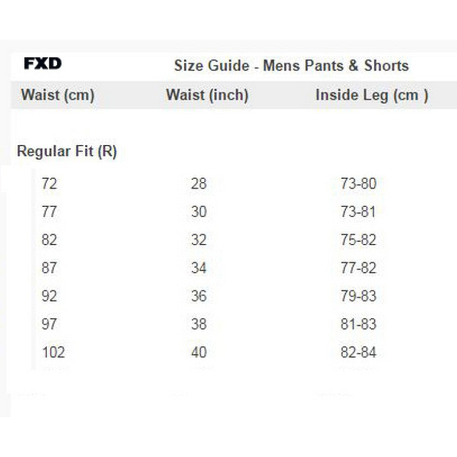 FXD 100% Cotton Work Shorts  WS-1