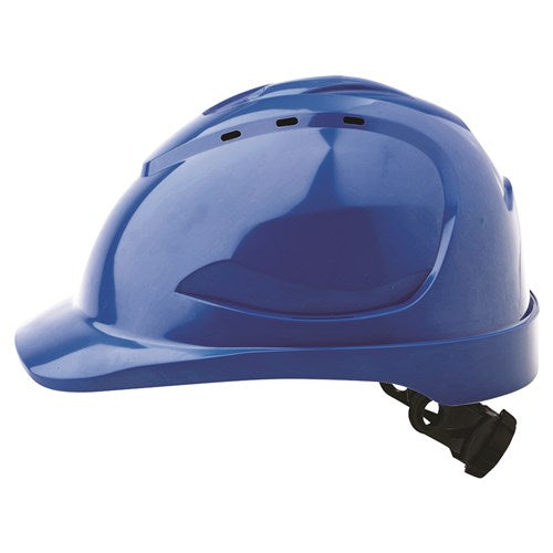 Hard Hat Vented Slotted - Ratchet harness