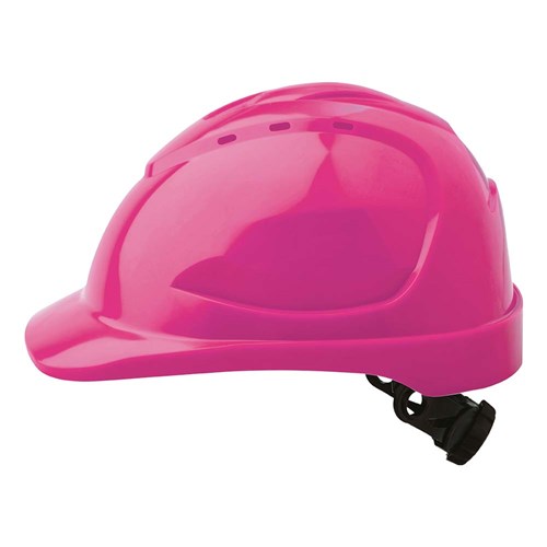 Hard Hat Vented Slotted - Ratchet harness