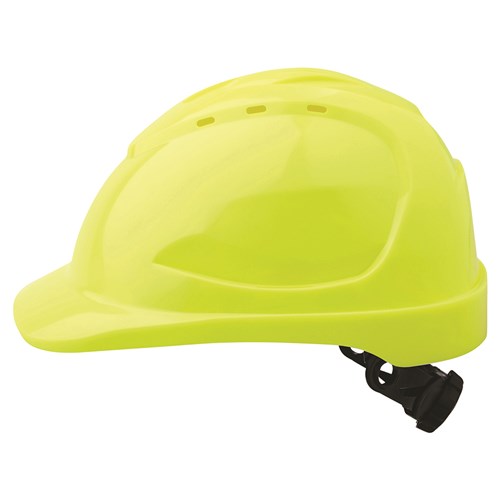 Hard Hat Vented Slotted - Ratchet harness