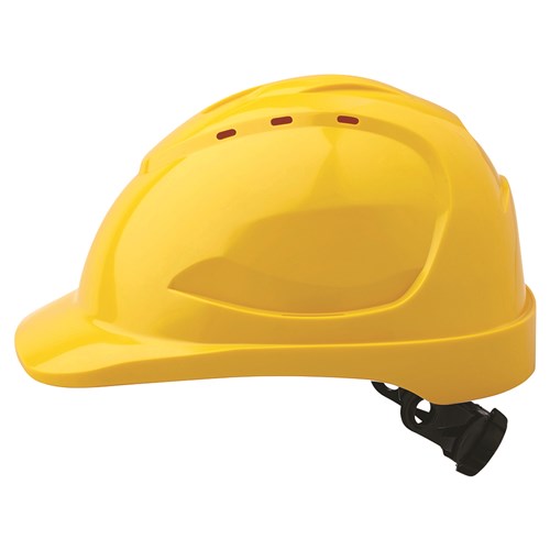 Hard Hat Vented Slotted - Ratchet harness