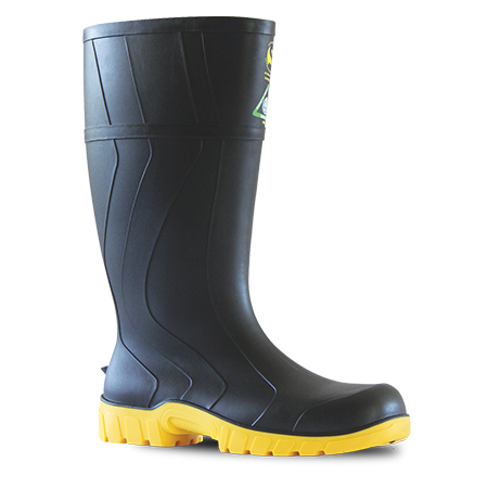 Bata Safemate 2 Gumboot Black/Yellow