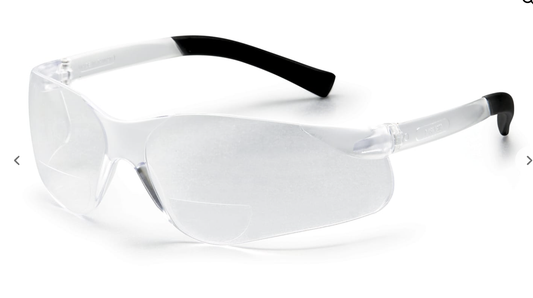 Bi-Focal Safety Glasses Clear - 2.5 - E1603