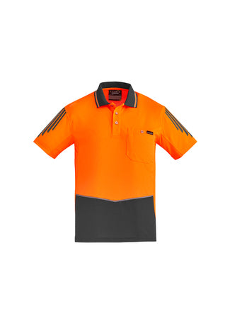 ZH315 - Mens Hi Vis Flux Short Sleeve Polo